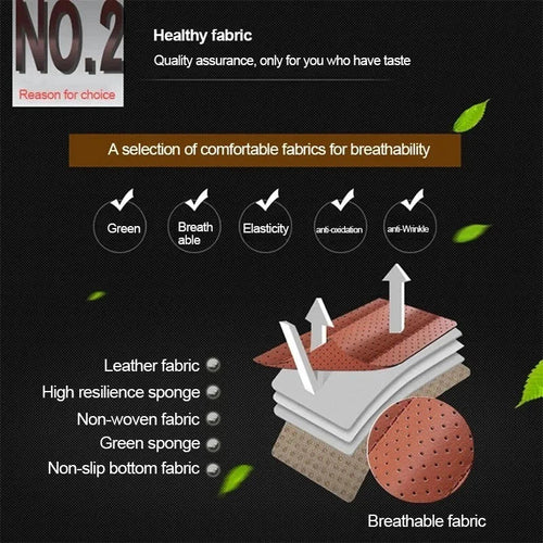 Universal Car Front Seat Cover Breathable Leather Pad Cushion Surround Protector